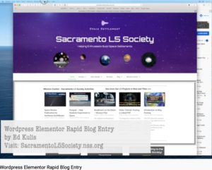 How To Blog to the SacL5 Site
